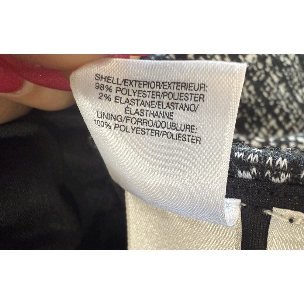 NWT Evan Picone Black Label Pencil Skirt Black White Print Women’s Size XL NEW - Picture 10 of 13